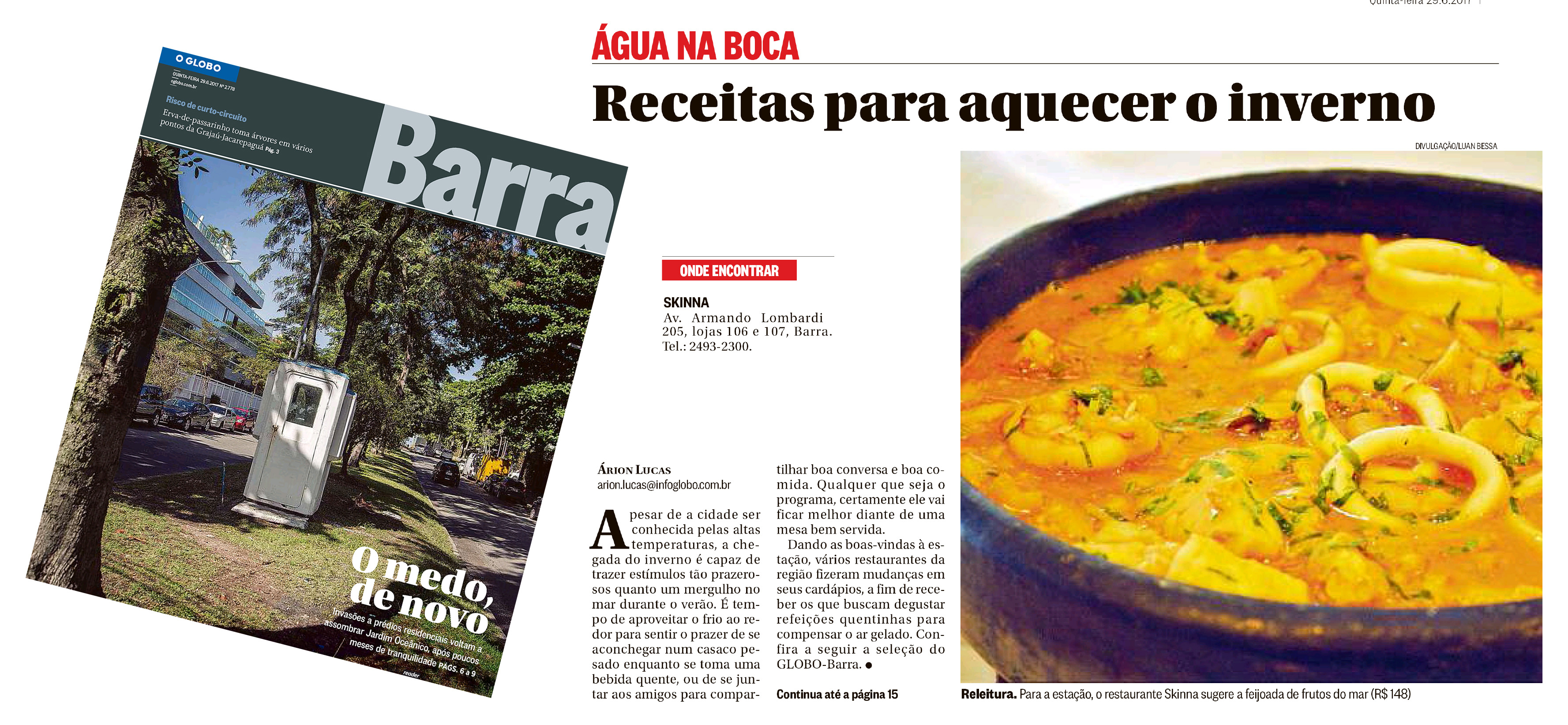 Fachada do Restaurante