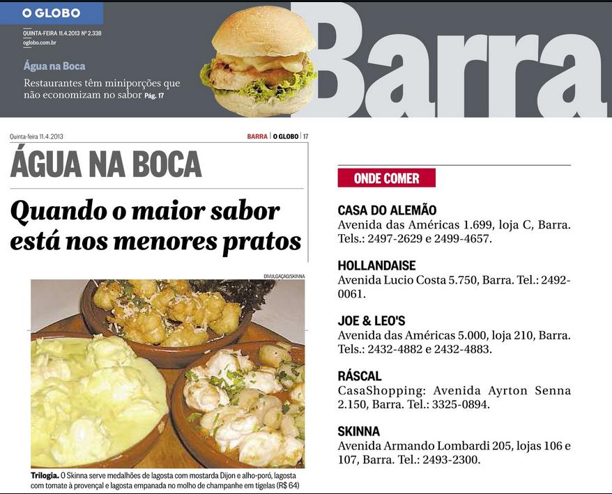 Fachada do Restaurante